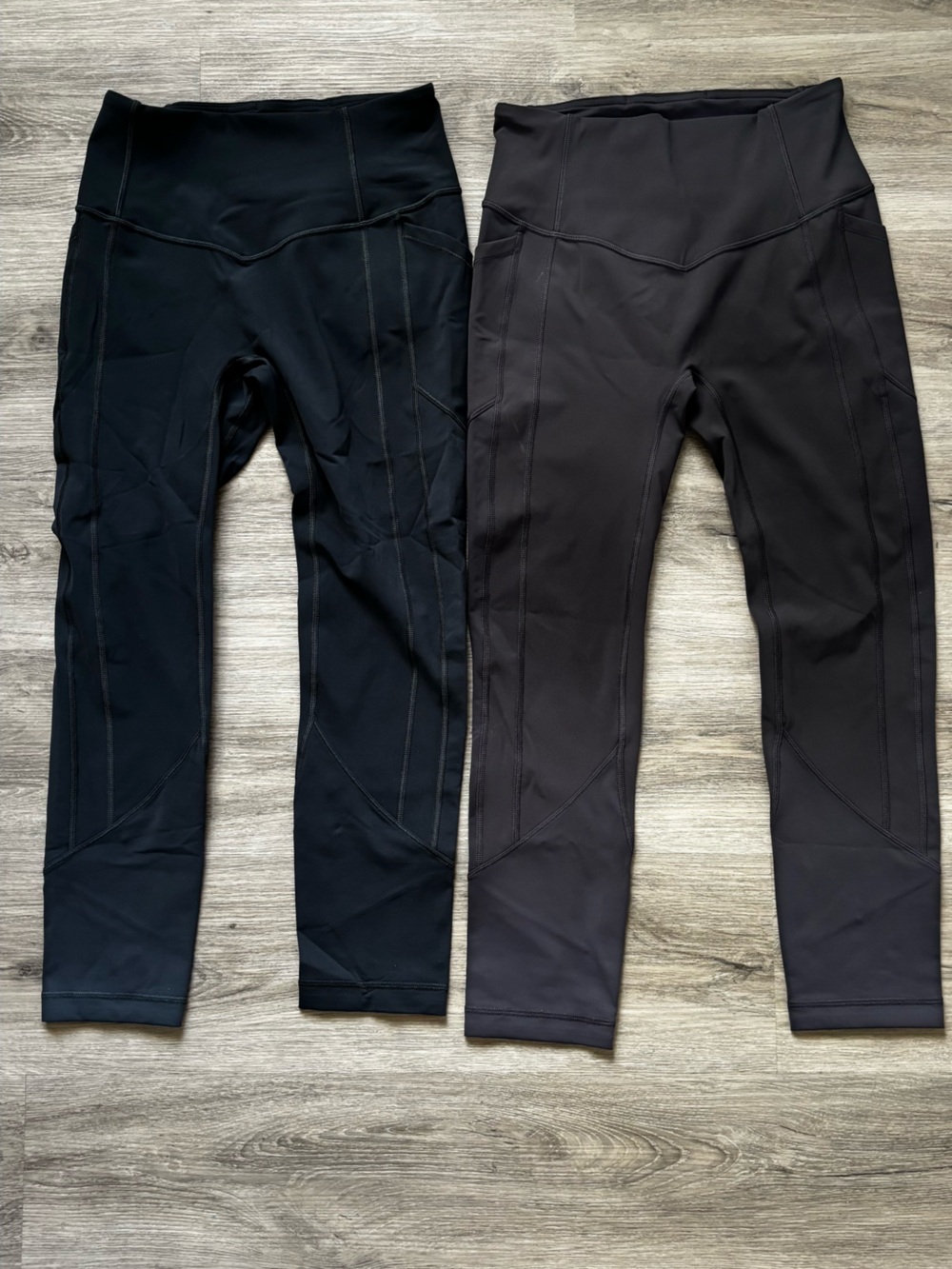 Lululemon All The Right Places  Leggings — Black & Dark Gray (Set of 2)